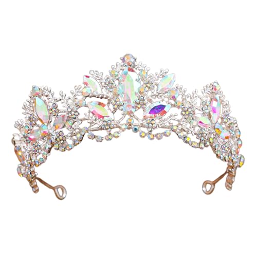 ERRORY Kopfbedeckung für Mädchen mit Krönung und Kristallen, für Frauen und Mädchen, Hochzeit, mit Strasssteinen ERRORY Kopfbedeckung für Mädchen mit Krönung und Kristallen, für Frauen und Mädchen, Hochzeit, mit Strasssteinen von ERRORY