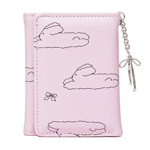 ERRORY Koreanische Stile Bowknot Kaninchen Geldbörse für Frauen PU Leder kurze Geldbörsen Geldbörse Münzhalter und mehrere Kartenfächer von ERRORY