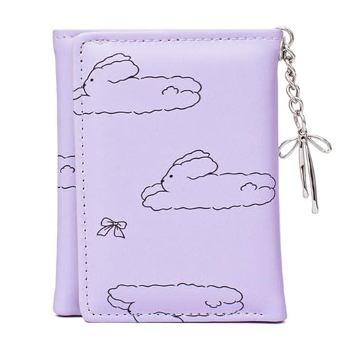 ERRORY Koreanische Stile Bowknot Kaninchen Geldbörse für Frauen PU Leder kurze Geldbörsen Geldbörse Münzhalter und mehrere Kartenfächer von ERRORY