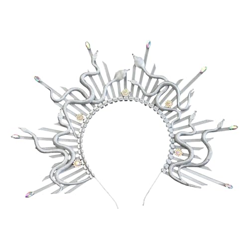 ERRORY Leichter Schlangenkronen-Kopfschmuck, verstellbare Größe, geeignet für bequemes Tragen bei Themenveranstaltungen und Hochzeiten, einzigartiges Design, Einheitsgröße, Wie beschrieben ERRORY Leichter Schlangenkronen-Kopfschmuck, verstellbare Größe, geeignet für bequemes Tragen bei Themenveranstaltungen und Hochzeiten, einzigartiges Design, Einheitsgröße, Wie beschrieben von ERRORY