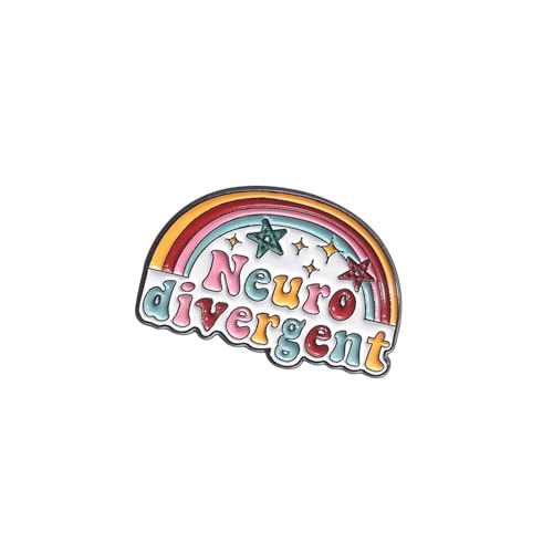ERRORY Lustige Regenbogen-Anstecknadel mit buntem Design, stilvolle Anstecknadel für Rucksäcke, Hüte, Jacken und mehr von ERRORY
