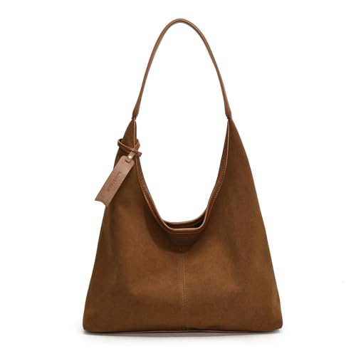ERRORY Mehrzwecktasche, Büro-Handtasche, Arbeitstasche für Damen, Vintage, Schultertasche, Unterarm-Geldbörse, für Business und Reisen, lässig, braun, One Size von ERRORY