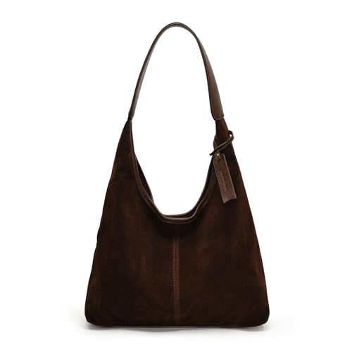 ERRORY Mehrzwecktasche, Büro-Handtasche, Arbeitstasche für Damen, Vintage, Schultertasche, Unterarm-Geldbörse, für Business und Reisen, lässig, coffee, One Size von ERRORY