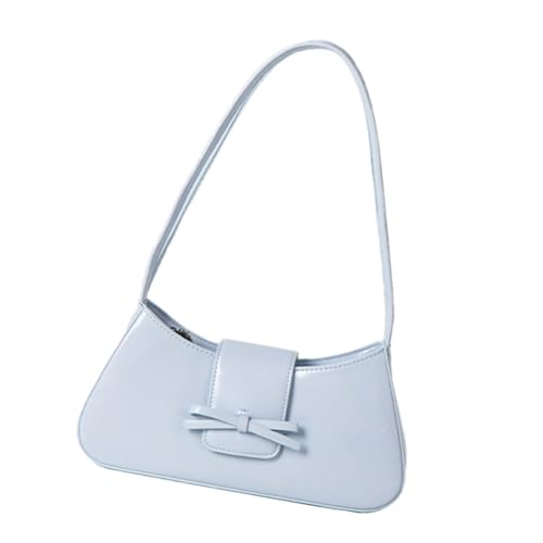 ERRORY Moderne Unterarmtasche für Damen, trendige PU-Leder-Umhängetasche mit Schleifen, lässige Handtasche für Pendler unter den Armen, blau, One Size ERRORY Moderne Unterarmtasche für Damen, trendige PU-Leder-Umhängetasche mit Schleifen, lässige Handtasche für Pendler unter den Armen, blau, One Size von ERRORY