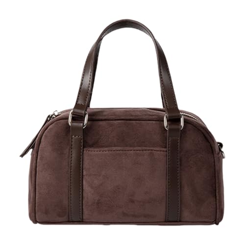 ERRORY Modische Damen-Handtasche mit Tragegriff oben, große Kapazität, Schultertasche, Crossbody-Tasche für Frauen und Mädchen, bequeme Damen-Umhängetasche, coffee, One Size von ERRORY