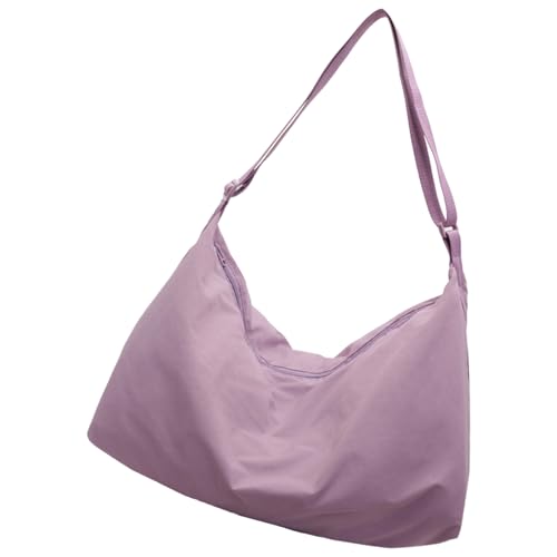 ERRORY Modische Nylon-Umhängetasche für Damen, großes Fach, Schultertasche, Achseltasche für Studenten und Pendler, zum Einkaufen, violett, One Size ERRORY Modische Nylon-Umhängetasche für Damen, großes Fach, Schultertasche, Achseltasche für Studenten und Pendler, zum Einkaufen, violett, One Size von ERRORY