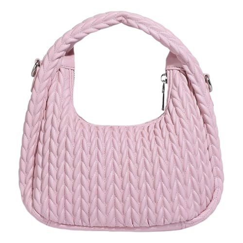 ERRORY Passende Handtasche für Damen und Mädchen, PU-Leder, Umhängetasche, Strass, Halbmonde, Einkaufstasche, plissiert, Umhängetasche, modische Schultertasche, PU-Leder, Umhängetasche, B, One Size ERRORY Passende Handtasche für Damen und Mädchen, PU-Leder, Umhängetasche, Strass, Halbmonde, Einkaufstasche, plissiert, Umhängetasche, modische Schultertasche, PU-Leder, Umhängetasche, B, One Size von ERRORY