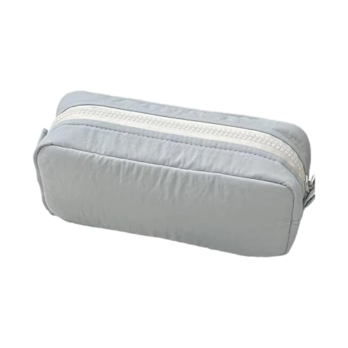 ERRORY Quadratisches Federmäppchen, Aufbewahrungslösung, einfarbig, für Schule, Büro, Schreiborganisation, minimalistischer Schreibtisch-Organizer, blau von ERRORY