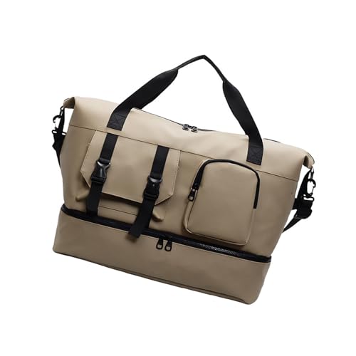 ERRORY Reisetasche für Damen, tragbare Fitnesstasche, Übernachtung, Training, Wochenende, Krankenhaus, Sport, Fitnessstudio, große Kapazität, Reisen, Training, Fitness, Übernachtung, khaki, One Size von ERRORY