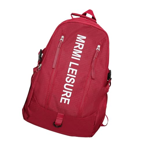 ERRORY Schulranzen-Rucksack für Jungen und Mädchen, Nylon, Laptoptaschen für Teenager, große Kapazität, Tagesrucksack, lässig, Büchertasche, Nylon-Rucksack, rot, One Size ERRORY Schulranzen-Rucksack für Jungen und Mädchen, Nylon, Laptoptaschen für Teenager, große Kapazität, Tagesrucksack, lässig, Büchertasche, Nylon-Rucksack, rot, One Size von ERRORY