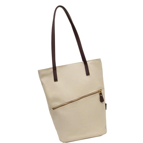ERRORY Schultertasche aus Segeltuch, geräumig, mit Tragegriff oben, Unterarm-Geldbörse für den täglichen Pendler und Freizeitkleidung, lässige Geldbörse, beige, One Size ERRORY Schultertasche aus Segeltuch, geräumig, mit Tragegriff oben, Unterarm-Geldbörse für den täglichen Pendler und Freizeitkleidung, lässige Geldbörse, beige, One Size von ERRORY