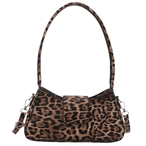 ERRORY Stilvolle Unterarmtasche mit Leopardenmuster, PU-Leder, Umhängetasche, Handtasche für den täglichen Gebrauch und besondere Anlässe, braun, One Size ERRORY Stilvolle Unterarmtasche mit Leopardenmuster, PU-Leder, Umhängetasche, Handtasche für den täglichen Gebrauch und besondere Anlässe, braun, One Size von ERRORY