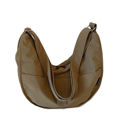 ERRORY Stilvolle einfarbige Knödel-Umhängetasche, Mehrzweck-Mode, geknotete Kordel, Reißverschluss, Crossbody-Tasche für Erwachsene und Jugendliche, Mode, grün, One Size von ERRORY