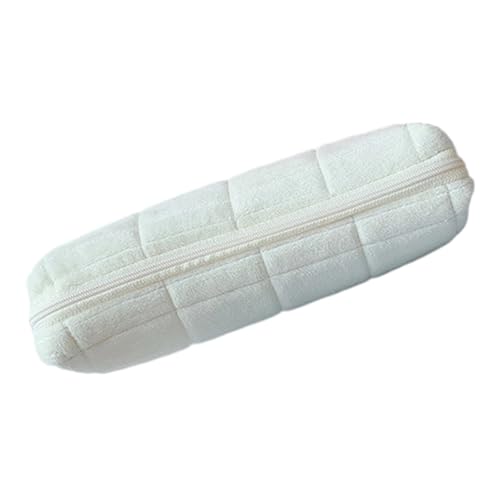 ERRORY Stilvolles, leichtes Federmäppchen mit geräumigen Taschen – tragbare Aufbewahrung für Pendler und Arbeitsbedarf, tragbare professionelle Stifteetui, weiß von ERRORY