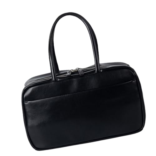 ERRORY Trendige Damen-Handtasche mit Tragegriff aus PU-Leder, für Reisen, lässig, Retro, Handtasche für den täglichen Gebrauch, Schwarz , One Size ERRORY Trendige Damen-Handtasche mit Tragegriff aus PU-Leder, für Reisen, lässig, Retro, Handtasche für den täglichen Gebrauch, Schwarz , One Size von ERRORY