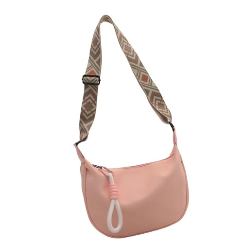 ERRORY Umhängetasche aus Segeltuch für Damen, lässig, großes Fassungsvermögen, Nieten, Schultertasche, Geldbörse mit verstellbarem Riemen, eleganter Tragegriff oben, B, One Size von ERRORY