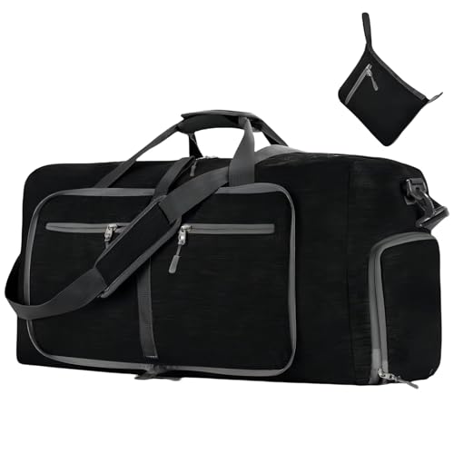 ERRORY Vielseitige Damen Reisetasche Duffle Bag Faltbar und Praktisch Mit Großer Aufbewahrung Nylon Umhängetasche Lässige Handtasche Damen Sporttaschen, Schwarz , One Size ERRORY Vielseitige Damen Reisetasche Duffle Bag Faltbar und Praktisch Mit Großer Aufbewahrung Nylon Umhängetasche Lässige Handtasche Damen Sporttaschen, Schwarz , One Size von ERRORY