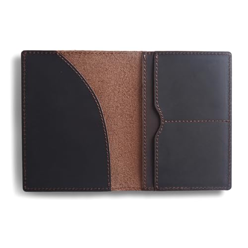 ERRORY Vintage-Geldbörse aus Leder, Kartenschutz, Reisekarten-Organizer für Männer und Frauen, Geschäftsreisen und den täglichen Gebrauch, Vintage-Herren-Karten-Geldbörse, Kaffeebraun von ERRORY