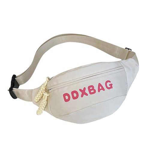 Einfache Brusttasche mit verstellbarem Riemen, Handytasche, japanischer Stil, Crossbody-Taille, schöne Brusttasche, japanischer Stil, Crossbody für Mädchen und Frauen, schöne lässige Taille, weiß, One von ERRORY