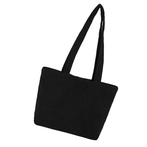 Einkaufstasche mit großem Fassungsvermögen für Damen, mit sicherem Reißverschluss, Handtasche für Arbeit, Schule und den täglichen Gebrauch, Damen-Arbeitstasche, Schwarz , One Size Einkaufstasche mit großem Fassungsvermögen für Damen, mit sicherem Reißverschluss, Handtasche für Arbeit, Schule und den täglichen Gebrauch, Damen-Arbeitstasche, Schwarz , One Size von ERRORY