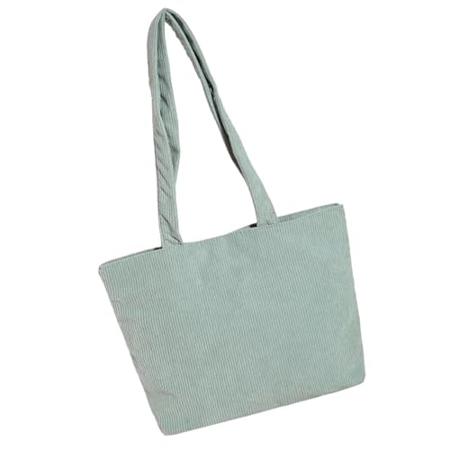 Einkaufstasche mit großem Fassungsvermögen für Damen, mit sicherem Reißverschluss, Handtasche für Arbeit, Schule und den täglichen Gebrauch, Damen-Arbeitstasche, grün, One Size von ERRORY