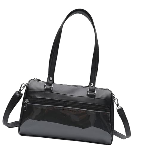 Elegante Damen-Handtasche aus PU-Leder, geräumige Umhängetasche, Casula, Unterarm-Geldbörse für Arbeit, Einkaufen und mehr, PU-Leder-Handtasche, Schwarz , One Size Elegante Damen-Handtasche aus PU-Leder, geräumige Umhängetasche, Casula, Unterarm-Geldbörse für Arbeit, Einkaufen und mehr, PU-Leder-Handtasche, Schwarz , One Size von ERRORY