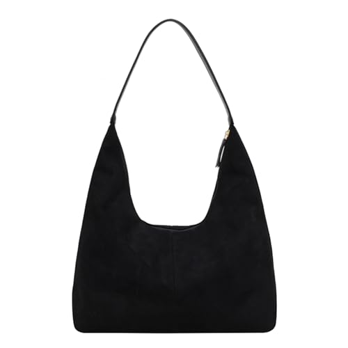 Elegante Handtasche Vintage Umhängetasche Büro Slouchy Taschen Achselbörse mit bequemem Gurt für den täglichen Gebrauch Damentasche, Schwarz , One Size Elegante Handtasche Vintage Umhängetasche Büro Slouchy Taschen Achselbörse mit bequemem Gurt für den täglichen Gebrauch Damentasche, Schwarz , One Size von ERRORY