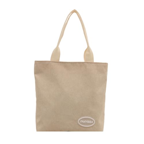 Elegante Kordsamt-Handtasche, Einkaufstasche für Büroangestellte und Studenten, leicht zu reinigen und zu pflegen, niedlich, khaki, One Size Elegante Kordsamt-Handtasche, Einkaufstasche für Büroangestellte und Studenten, leicht zu reinigen und zu pflegen, niedlich, khaki, One Size von ERRORY