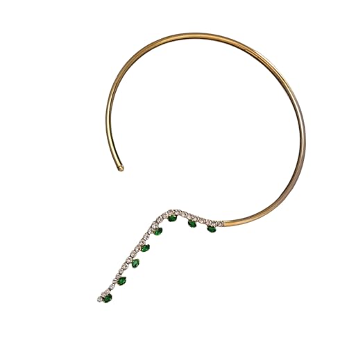 Elegante Mehrzweck-Halskette mit Smaragd für Damen, stilvolle Strasssteine, offener Halsreif, Hochzeitsschmuck, Statement-Stücke, Partyschmuck, Einheitsgröße, Wie beschrieben, Wie beschrieben Elegante Mehrzweck-Halskette mit Smaragd für Damen, stilvolle Strasssteine, offener Halsreif, Hochzeitsschmuck, Statement-Stücke, Partyschmuck, Einheitsgröße, Wie beschrieben, Wie beschrieben von ERRORY