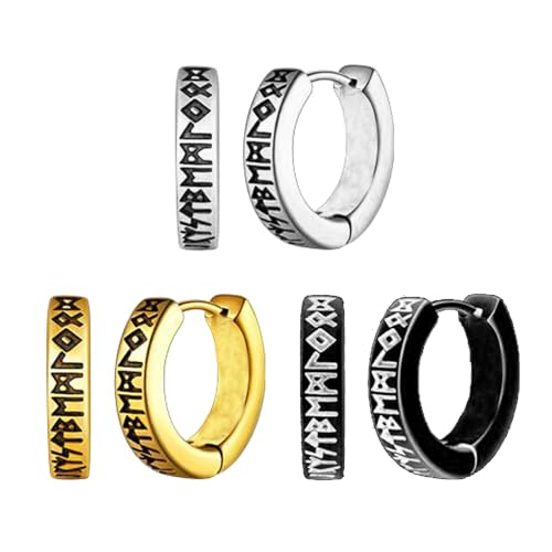 Elegante Stahl-Ohrcremen, Accessoire, vielseitige Ohrringe mit unverwechselbarer Gravur für den täglichen Gebrauch, modische Statement-Creolen, Einheitsgröße, Wie beschrieben, Wie beschrieben von ERRORY