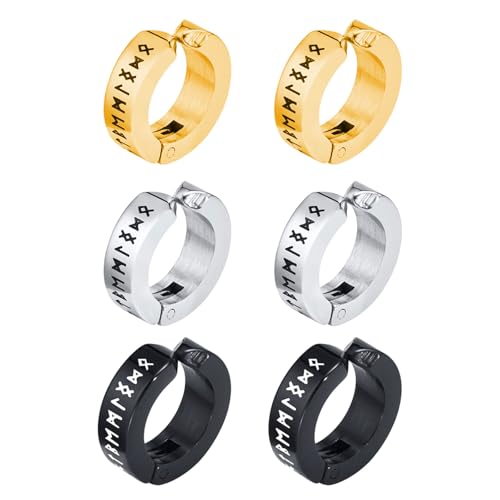 Elegante Stahl-Ohrcremen, Accessoire, vielseitige Ohrringe mit unverwechselbarer Gravur für den täglichen Gebrauch, modische Statement-Creolen, Einheitsgröße, Wie beschrieben, Wie beschrieben von ERRORY