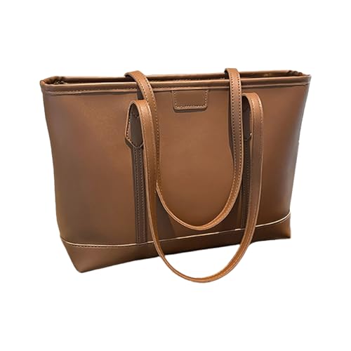 Elegante Umhängetasche für Arbeit und Freizeit, geräumiges Design mit mehreren Taschen, Handtasche für einfache Organisation, Schultertasche, braun, One Size von ERRORY
