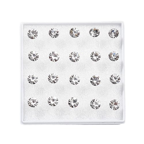 Elegantes, allergieresistentes Ohrring-Set mit Harzrücken, funkelnde Zirkonia-Ohrstecker für empfindliche Ohrläppchen, sichere Ohrringe für Kinder, Einheitsgröße, Wie beschrieben, Wie beschrieben von ERRORY