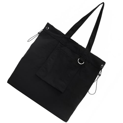 Geräumige Nylon-Handtasche für Damen, einzigartige Einkaufstasche, lässige Handtaschen, praktische Umhängetasche für den täglichen Gebrauch, vielseitige Schultertasche, Schwarz , One Size Geräumige Nylon-Handtasche für Damen, einzigartige Einkaufstasche, lässige Handtaschen, praktische Umhängetasche für den täglichen Gebrauch, vielseitige Schultertasche, Schwarz , One Size von ERRORY
