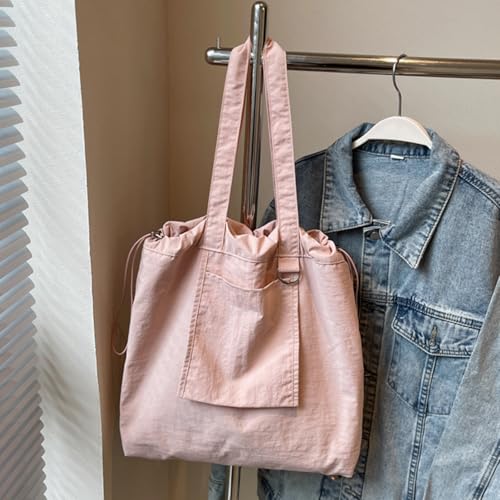 Geräumige Nylon-Handtasche für Damen, einzigartige Einkaufstasche, lässige Handtaschen, praktische Umhängetasche für den täglichen Gebrauch, vielseitige Schultertasche, blau, One Size Geräumige Nylon-Handtasche für Damen, einzigartige Einkaufstasche, lässige Handtaschen, praktische Umhängetasche für den täglichen Gebrauch, vielseitige Schultertasche, blau, One Size von ERRORY