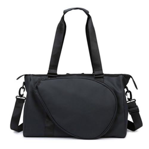 Geräumige Oxford-Sporttasche, verstellbarer Schultergurt, Crossbody-Tasche für Workout, Tennis, Schwimmen, Ausrüstung, verstellbarer Schultergurt, Fitness-Tasche, Schwarz , Mass Beauty von ERRORY