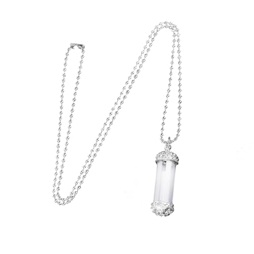 Halskette mit Parfümflaschen-Anhänger aus Acryl mit Duftaufbewahrung und Edelstahlkette für Damen, Schmuck, besondere Anlässe, Düfte, Halskette, Geschenk, Einheitsgröße, Wie beschrieben, Wie Halskette mit Parfümflaschen-Anhänger aus Acryl mit Duftaufbewahrung und Edelstahlkette für Damen, Schmuck, besondere Anlässe, Düfte, Halskette, Geschenk, Einheitsgröße, Wie beschrieben, Wie von ERRORY