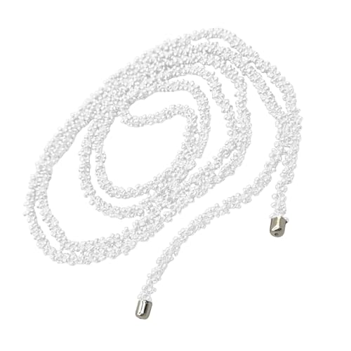 Handgefertigte lange Halskette mit künstlichen Kristallperlen, Vintage-Schlüsselbeinkette, Schmuckzubehör für Modeliebhaber, zarte Perlenkette, Einheitsgröße, Wie beschrieben, Wie beschrieben Handgefertigte lange Halskette mit künstlichen Kristallperlen, Vintage-Schlüsselbeinkette, Schmuckzubehör für Modeliebhaber, zarte Perlenkette, Einheitsgröße, Wie beschrieben, Wie beschrieben von ERRORY