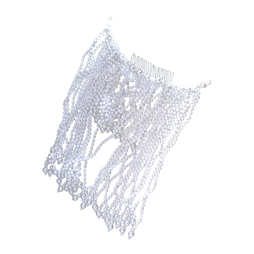 Imitationsperlen Kopfschmuck Multifunktionales Haar-Accessoire Perlen Kopfbedeckung Handgemachte Perlen Kopfkette für elegante Looks Perlen Kopfbedeckung Imitationsperlen Kopfschmuck Multifunktionales Haar-Accessoire Perlen Kopfbedeckung Handgemachte Perlen Kopfkette für elegante Looks Perlen Kopfbedeckung von ERRORY