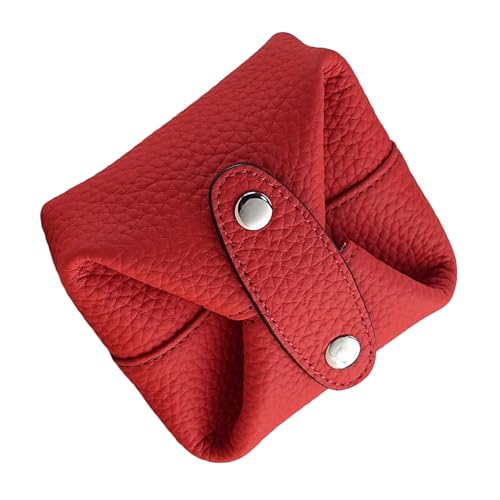 Kleine Taschen aus PU-Kunststoff, modische Aufbewahrungstasche, einfache Organisation für Münzen, Schmuck, kleine Gegenstände, praktische PU-Tasche, rot, One Size Kleine Taschen aus PU-Kunststoff, modische Aufbewahrungstasche, einfache Organisation für Münzen, Schmuck, kleine Gegenstände, praktische PU-Tasche, rot, One Size von ERRORY