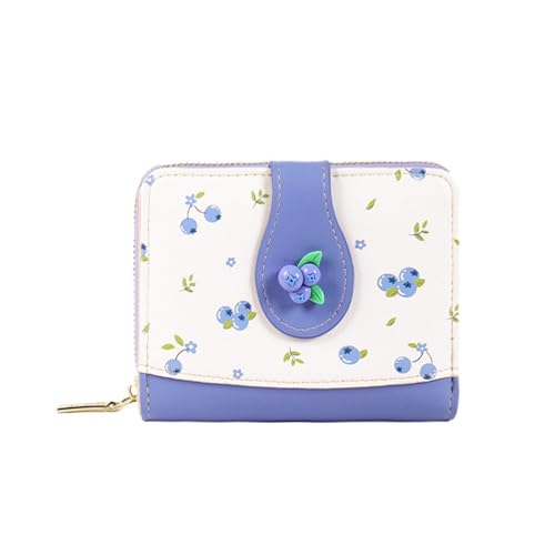 Kompakte Geldbörse für Damen, PU-Leder, Kreditkartenetui, großes Fassungsvermögen, Clutches, Geldbörse, Geldbörse, Damengeldbeutel, Geldtasche für Damen, blau, One Size Kompakte Geldbörse für Damen, PU-Leder, Kreditkartenetui, großes Fassungsvermögen, Clutches, Geldbörse, Geldbörse, Damengeldbeutel, Geldtasche für Damen, blau, One Size von ERRORY