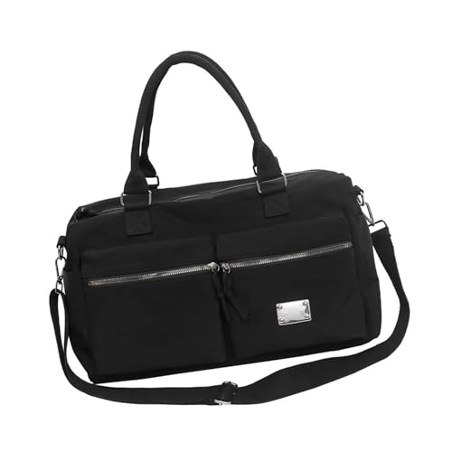 Leichte Reisetasche mit großem Fassungsvermögen, wasserabweisend, Nylon, mit mehreren Fächern für Sportgeräte, Aufbewahrung, Reisetaschen mit mehreren Fächern, Schwarz , Mass Beauty Leichte Reisetasche mit großem Fassungsvermögen, wasserabweisend, Nylon, mit mehreren Fächern für Sportgeräte, Aufbewahrung, Reisetaschen mit mehreren Fächern, Schwarz , Mass Beauty von ERRORY