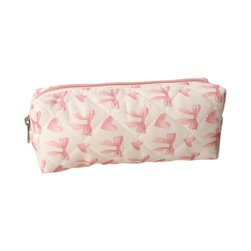 Moderne, bedruckte Stifteaufbewahrung, Polyester, wasserdichte Innenseite, kompaktes Design für den täglichen Gebrauch, Mehrzweck-Federmäppchen, Liebesschleife von ERRORY