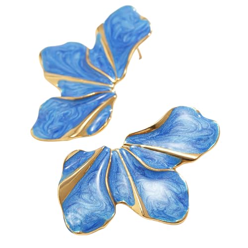 Moderne unregelmäßig geformte Tropföl-Blumen-Ohrringe, multifunktionales Mode-Accessoire, Ohrstecker, Geschenk für Damen und Mädchen, modische Metall-Ohrringe, Einheitsgröße, Wie beschrieben, Wie Moderne unregelmäßig geformte Tropföl-Blumen-Ohrringe, multifunktionales Mode-Accessoire, Ohrstecker, Geschenk für Damen und Mädchen, modische Metall-Ohrringe, Einheitsgröße, Wie beschrieben, Wie von ERRORY