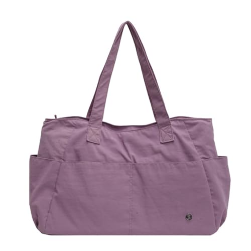 Modische Nylon-Umhängetasche, Handtaschen für Damen, große Kapazität, lässige Handtasche für Strand und den täglichen Gebrauch, Reise-Umhängetasche, violett, One Size Modische Nylon-Umhängetasche, Handtaschen für Damen, große Kapazität, lässige Handtasche für Strand und den täglichen Gebrauch, Reise-Umhängetasche, violett, One Size von ERRORY
