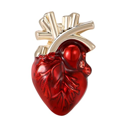 Modische herzförmige Brosche, Anstecknadel, menschlicher Körper, Organ, Rucksack, Abzeichen, modisches Accessoire für Partys und Veranstaltungen, stilvolle Legierung Modische herzförmige Brosche, Anstecknadel, menschlicher Körper, Organ, Rucksack, Abzeichen, modisches Accessoire für Partys und Veranstaltungen, stilvolle Legierung von ERRORY