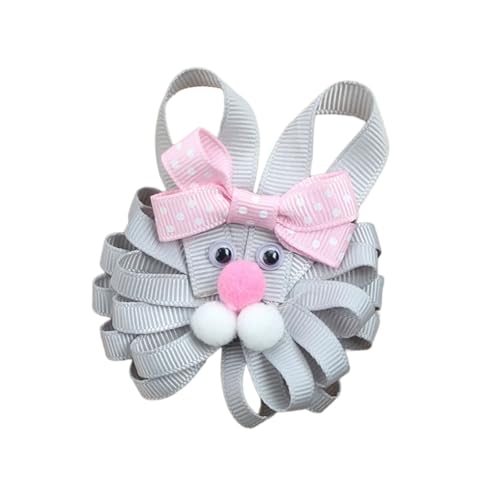 Oster-Haarspange mit Huhn/Hasen-Motiv, Stoff für Kinder und Jugendliche, mit Schleifen-Designs, verleiht festlichen Touch für verschiedene von ERRORY