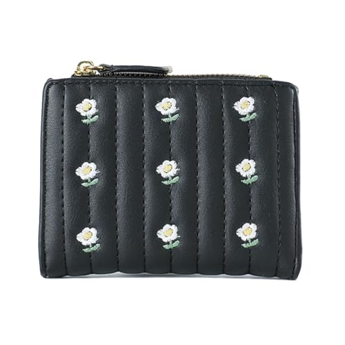 Praktische kurze Geldbörse, Kartenetui, schöne Blume, Münzbörse, kleine Geldbörse mit Kartenhalter, kleine Münztasche für den täglichen Gebrauch, praktisches kurzes Etui, schöne Blumengeldbörse für von ERRORY