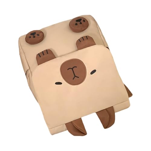 Rucksack mit Cartoon-Tiermotiv, für Mädchen und Frauen, Studenten, Schultasche, Tagesrucksack, Teenager, Reiserucksack mit verstellbarem Riemen, mehrere Taschen, khaki, One Size Rucksack mit Cartoon-Tiermotiv, für Mädchen und Frauen, Studenten, Schultasche, Tagesrucksack, Teenager, Reiserucksack mit verstellbarem Riemen, mehrere Taschen, khaki, One Size von ERRORY