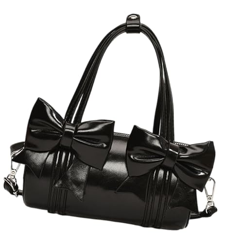 Schöne Schleifen-Umhängetasche für Damen, Zylindertasche, koreanische Stile, Schultertasche, PU-Leder, Unterarmkuriertasche, Kuriertasche für Damen, schöne Schleifen, Schultern, Unterarm, koreanischer Schöne Schleifen-Umhängetasche für Damen, Zylindertasche, koreanische Stile, Schultertasche, PU-Leder, Unterarmkuriertasche, Kuriertasche für Damen, schöne Schleifen, Schultern, Unterarm, koreanischer von ERRORY